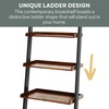 image:imageConvenience Concepts French Country Bookshelf Ladder WhiteDark Walnut  Black