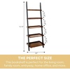 image:imageConvenience Concepts French Country Bookshelf Ladder WhiteDark Walnut  Black