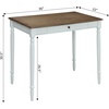 image:imageConvenience Concepts French Country Desk WhiteDriftwoodWhite