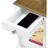 image:imageConvenience Concepts French Country No Tools Chairside End Table with Shelf DriftwoodWhiteDriftwoodWhite