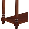 image:imageConvenience Concepts French Country Regent Chairside End Table 2375  Traditional Farmhouse Side Table with PullOut Table Shelf End Table with Storage Shelf for Living Room WhiteMahogany