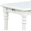 image:imageConvenience Concepts French Country Regent Chairside End Table 2375  Traditional Farmhouse Side Table with PullOut Table Shelf End Table with Storage Shelf for Living Room WhiteWhite
