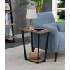 image:imageConvenience Concepts Graystone End Table Weathered Gray  Black FrameBarnwoodBlack