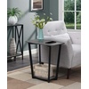 image:imageConvenience Concepts Graystone End Table Weathered Gray  Black FrameCementBlack