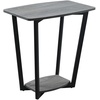 image:imageConvenience Concepts Graystone End Table Weathered Gray  Black FrameWeathered GrayBlack