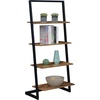 image:imageConvenience Concepts Graystone Ladder Bookshelf BarnwoodBlackBarnwoodBlack