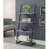 image:imageConvenience Concepts Graystone Ladder Bookshelf BarnwoodBlackFaux BirchSlate Gray