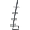 image:imageConvenience Concepts Graystone Ladder Bookshelf BarnwoodBlackFaux BirchSlate Gray