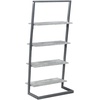 image:imageConvenience Concepts Graystone Ladder Bookshelf BarnwoodBlackFaux BirchSlate Gray