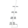 image:imageConvenience Concepts Graystone Ladder Bookshelf BarnwoodBlackFaux BirchWhite
