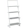 image:imageConvenience Concepts Graystone Ladder Bookshelf BarnwoodBlackFaux BirchWhite