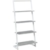 image:imageConvenience Concepts Graystone Ladder Bookshelf BarnwoodBlackFaux BirchWhite