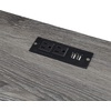 image:imageConvenience Concepts Monterey Desk with Charging Station 47inch Weathered GrayBlack