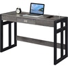 image:imageConvenience Concepts Monterey Desk with Charging Station 47inch Weathered GrayBlack