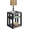 image:imageConvenience Concepts Monterey End Table with Shelves Weathered GrayBlackWeathered GrayBlack