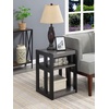 image:imageConvenience Concepts Monterey End Table with Shelves Weathered GrayBlackWeathered GrayBlack