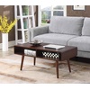 image:imageConvenience Concepts Napa Coffee Table 42  MidCentury Modern Center Room Accent with Storage Shelf for Transitional Contemporary Living amp Family Room Espresso
