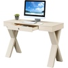 image:imageConvenience Concepts Newport 1 Drawer Desk Weathered GrayIvory