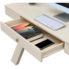image:imageConvenience Concepts Newport 1 Drawer Desk Weathered GrayIvory