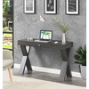 image:imageConvenience Concepts Newport 1 Drawer Desk Weathered GrayWeathered Gray