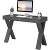 image:imageConvenience Concepts Newport 1 Drawer Desk Weathered GrayWeathered Gray