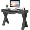 image:imageConvenience Concepts Newport 1 Drawer Desk Weathered GrayWeathered Gray