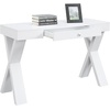 image:imageConvenience Concepts Newport 1 Drawer Desk Weathered GrayWhite