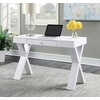 image:imageConvenience Concepts Newport 1 Drawer Desk Weathered GrayWhite