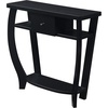 image:imageConvenience Concepts Newport 1 Drawer Dorchester Console Table with Shelf BlackBlack