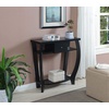 image:imageConvenience Concepts Newport 1 Drawer Dorchester Console Table with Shelf BlackBlack