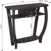 image:imageConvenience Concepts Newport 1 Drawer Dorchester Console Table with Shelf BlackEspresso
