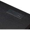 image:imageConvenience Concepts Newport 2Drawer Desk with Charging Station EspressoBlackEspressoBlack