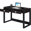 image:imageConvenience Concepts Newport 2Drawer Desk with Charging Station EspressoBlackEspressoBlack