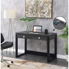 image:imageConvenience Concepts Newport 2Drawer Desk with Charging Station EspressoBlackWeathered GrayBlack
