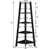 image:imageConvenience Concepts Newport 5 Tier Wide Corner Bookcase BlackBlack