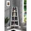 image:imageConvenience Concepts Newport 5 Tier Wide Corner Bookcase BlackWhite