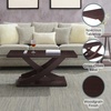 image:imageConvenience Concepts Newport CrissCross Coffee Table 42  Modern Rectangular Coffee Table Contemporary Criss Cross Center Table for Living Room Family Room Espresso