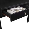 image:imageConvenience Concepts Newport Deluxe 2 Drawer Desk with Shelf IvoryBlack
