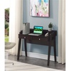 image:imageConvenience Concepts Newport Deluxe 2 Drawer Desk with Shelf IvoryEspresso