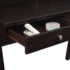image:imageConvenience Concepts Newport Deluxe 2 Drawer Desk with Shelf IvoryEspresso
