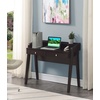 image:imageConvenience Concepts Newport Deluxe 2 Drawer Desk with Shelf IvoryEspresso