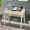 image:imageConvenience Concepts Newport Deluxe 2 Drawer Desk with Shelf IvoryIvory