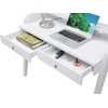image:imageConvenience Concepts Newport Deluxe 2 Drawer Desk with Shelf IvoryWhite
