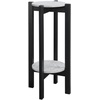 image:imageConvenience Concepts Newport Deluxe 2 Tier Plant Stand 1475  Modern Industrial Plant or Vase Display Stand for Living Room Office Den Hallway Faux CementBlackFaux CementBlack