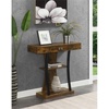 image:imageConvenience Concepts Newport Harri Console Table 36  Modern Sofa Table with Storage Shelves One Drawer Narrow Entryway Hall Table for Living Room BarnwoodBlackBarnwoodBlack