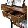 image:imageConvenience Concepts Newport Harri Console Table 36  Modern Sofa Table with Storage Shelves One Drawer Narrow Entryway Hall Table for Living Room BarnwoodBlackBarnwoodBlack