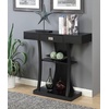 image:imageConvenience Concepts Newport Harri Console Table 36  Modern Sofa Table with Storage Shelves One Drawer Narrow Entryway Hall Table for Living Room BarnwoodBlackBlack