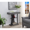 image:imageConvenience Concepts Newport Harri Console Table 36  Modern Sofa Table with Storage Shelves One Drawer Narrow Entryway Hall Table for Living Room BarnwoodBlackCharcoal Gray