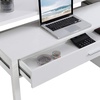 image:imageConvenience Concepts Newport JB ConsoleSliding Desk with Drawer and Riser WhiteWhite