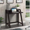 image:imageConvenience Concepts Newport Lilly 2 Tier Desk Espresso
